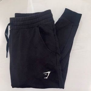Gymshark Black Joggers - size XS